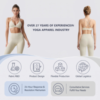 Ensemble de sport tendance pour femme : soutien-gorge de sport OEM à bretelles croisées réglables, décolleté en V profond, et legging capri taille haute effet push-up, haute qualité