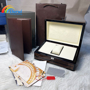 Hot Sell Luxury <b>Black</b> Premium High Glossy Wooden <b>Box</b> for Watch with Custom Logo Luxury Gift Packaging for Wholesale - Product Image 1