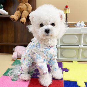 Floral Dog Pants Polyester Comfortable Four Legged Protection For Small Medium Dogs Spring Summer Autumn Walks - Product Image 3