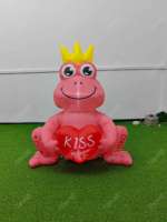 Décoration de mariage populaire Grenouille rose Prince Confession Valentines Party Décoration extérieure