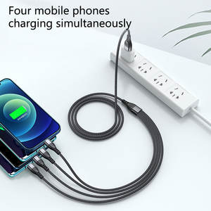 6A 4in1 3in1 USB Type C Câble Smart Charge Micro USB Type C Câble pour <span class=keywords><strong>iPhone</strong></span> 14/<span class=keywords><strong>13</strong></span>/12 Pro Max Huawei UCB07 - Product Image 5