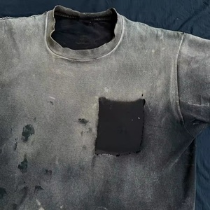 High Quality Customized 100% Cotton Vintage Oversize <b>Men's</b> T-Shirt Blank Short Sleeve Summer <b>Crop</b> <b>Top</b> Digital Print Knitted - Product Image 3