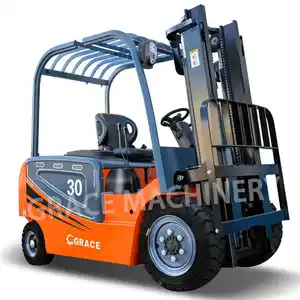 Nissan k21 k25 Guangqing motor sıvılaştırılmış petrol gazı forklift katı lastik üç aşamalı direk yan vites 3 ton 5 ton doğal gaz