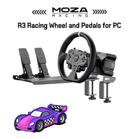 Kit de simulation de course automobile MOZA Racing R3 Direct Drive avec volant et pédales haute précision pour PC, support vente en gros