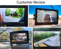 Système de caméra de recul AHD 1080P 4PIN à grand angle de vue, moniteur 7 pouces, étanche IP68, vision nocturne, caméra de recul CVBS pour voiture
