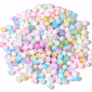 Cuentas de Plástico de Doble Color Degradado AB de 500g/bolsa, Cuentas Fantasmagoria para Fabricación de Joyería DIY - Product Image 6