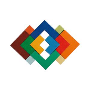 Regali unici <span class=keywords><strong>intelligenti</strong></span> colorati materiale di classificazione precoce Iq cubo di legno cervello Puzzle giocattolo cubo di legno Puzzle - Product Image 2