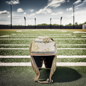 Casque de football unisexe avec design de protection en matériau EVA, fermeture à scratch pour les sports de plein air - Product Image 1