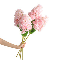 Bouquet d'hortensias artificiels imprimés en 3D, aspect réaliste, en forme de tour, pour centre de table de salon, allée de mariage