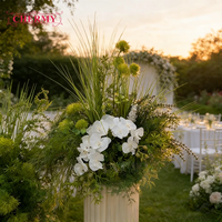 Décoration suspendue personnalisée pour mariage, fleurs artificielles en soie de luxe en gros pour événements et fêtes