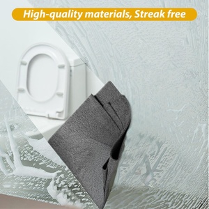 Reversible Microfiber Cleaning Cloth Thickened Magic Quick-Dry Lint-Free Cloth for Home Window <b>Mirror</b> Glass Cars Reusable - Product Image 2