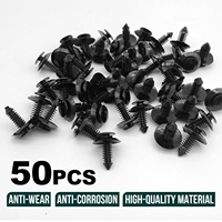 50 pièces de clips de fixation universels pour voiture, en nylon durable, emballés dans un sac, pour tous les modèles de voitures