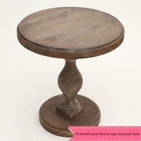 Meubles de café de style américain en bois massif, meubles de restaurant table de restaurant et chaise table de café et chaise,