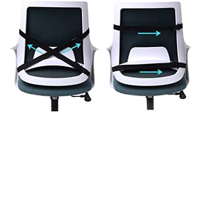 Cojín de espuma viscoelástica negra para la espalda, almohada para aliviar el dolor de espalda y la fatiga de conducción - Product Image 4