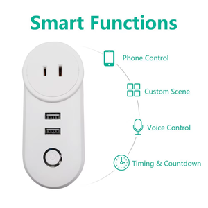 LEDEAST بيع بالجملة المنزل الذكي Tuya App مقبس الحائط الذكي منفذ مع جوجل المنزل التحكم الصوتي USB - Product Image 3