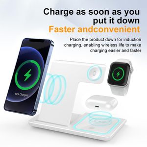 Support de charge sans fil <span class=keywords><strong>3</strong></span>-en-1 pour téléphone, <span class=keywords><strong>montre</strong></span> et écouteurs, pliable, charge rapide, <span class=keywords><strong>chargeur</strong></span> magnétique compatible avec Apple, <span class=keywords><strong>Huawei</strong></span> - Product Image 2