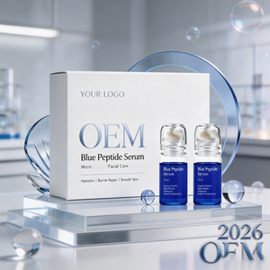 Sérum Visage OEM à l'Acide Hyaluronique et Peptides Bleus – Essence Micro-Polissante Douce pour Tous Types de Peau – Soin Hydratant et Renouvelant - Product Image 4