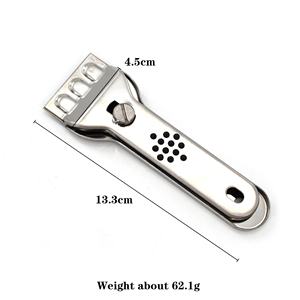 Raclette de nettoyage en acier inoxydable pour <span class=keywords><strong>vitres</strong></span> de voiture et tables de cuisson à induction pour verre céramique métal - Product Image 2