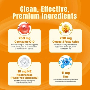 Marque privée OEM Ubiquinol Soutenir la santé cardiaque 200mg <span class=keywords><strong>Coenzyme</strong></span> CoQ10 Gommes <span class=keywords><strong>Coenzyme</strong></span> <span class=keywords><strong>Q10</strong></span> 250mg - Product Image 3