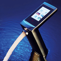 Robinet intelligent de luxe à haute technologie, vente chaude 2023, robinet à affichage numérique, arrêt automatique, thermostat, capteur de salle de bain, robinet intelligent