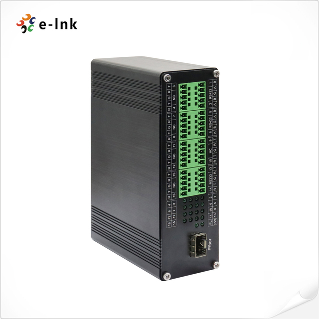 Lnk-IRS Series Industrial Multi-Channel Rs232 Rs422 Rs485 to Fiber Optic Converter With Din-Rail