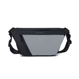 Color Blocking Large Capacity Men's Chest Crossbody Sling <b>Bags</b> Waterproof Designer Anti-Theft Features Zipper Soft for Business - Product Image 2