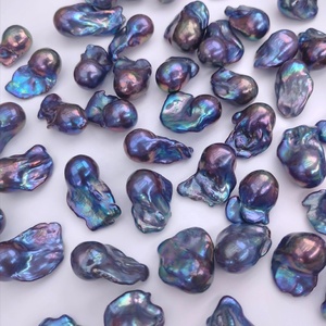 Perlas Barrocas Negras Naturales de Agua Dulce, 15 mm, Cuentas Sueltas, Utilizadas para la Elaboración de Joyería Exquisita - Product Image 3