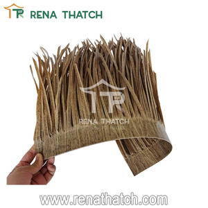 Matériau de toiture en roseau en fibre de <span class=keywords><strong>gazon</strong></span> en plastique roseau synthétique ignifuge roseau artificiel tuiles de toit en chaume artificiel - Product Image 5