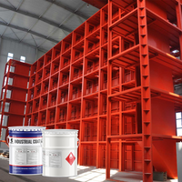 Revêtement liquide intermédiaire alkyde anti-corrosion MIO pour structures en acier d'entrepôts, durable pour poutres, colonnes et charpentes