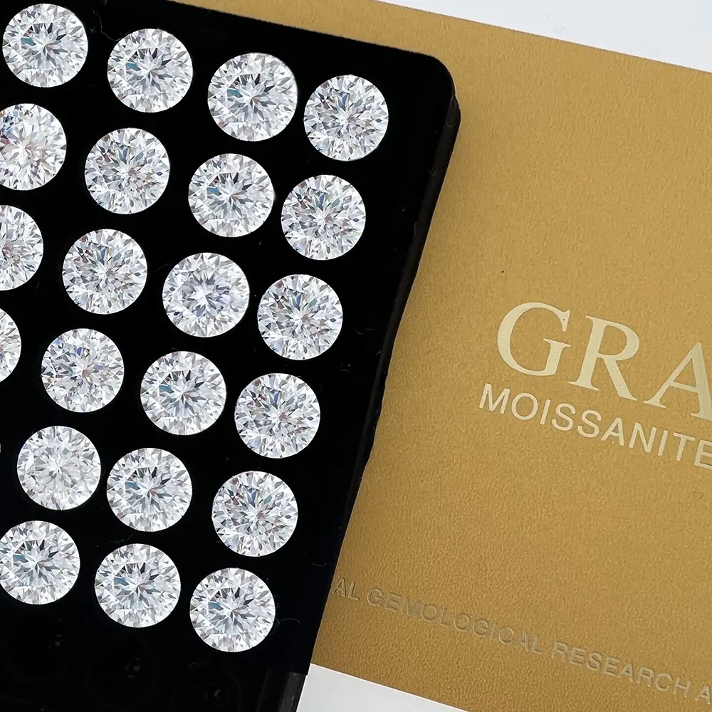 Zuanfa Moissanite produsen grosir kualitas D warna GRA Moissanite batu berlian longgar moissanite