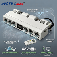 ACTECmax BC223 Conjunto de Evaporador Sin Escobillas 12V 24V 48V LHD RHD Motor BLDC Control Remoto Unidad de CA de Servicio Pesado para Camiones y Autobuses HVAC