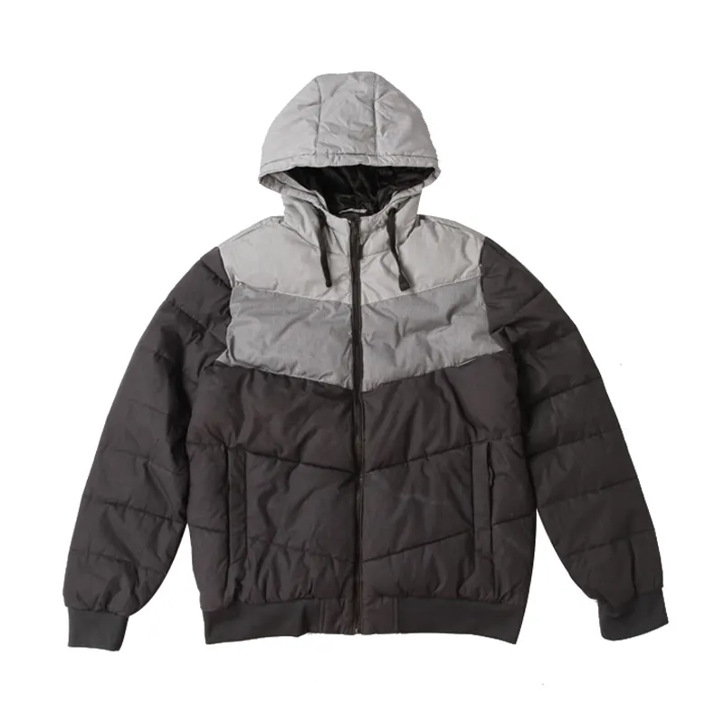 Winter Houd Wam Dikke Jas Coldproof Heren Capuchon Donsjack Met Afdrukken