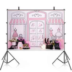 Bébé 1er <span class=keywords><strong>anniversaire</strong></span> fête décors pour fille gâteau Smash photographie photographique princesse arrière-plans pour Photos Studio accessoires - Product Image 3