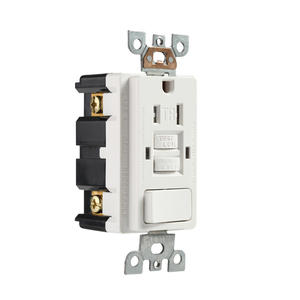 Barep ETLリストホワイト15 Amp <span class=keywords><strong>GFCI</strong></span>スイッチアウトレットコンボタンパー耐性<span class=keywords><strong>GFCI</strong></span>電気コンセント - Product Image 2