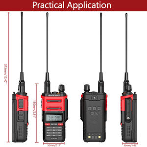 Usine 5W étanche IP67 talkie-walkie <span class=keywords><strong>Baofeng</strong></span> <span class=keywords><strong>bf</strong></span> <span class=keywords><strong>uv9r</strong></span> PRO plus radio bidirectionnelle 5 km portée talkie-walkie avec casque - Product Image 2