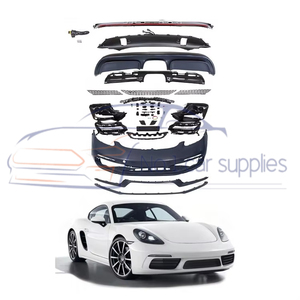 Piezas de automóviles PP plástico parachoques delantero luces traseras montaje alerón trasero 982 actualización 718 <span class=keywords><strong>GTS</strong></span> BodyKit para Cayman <span class=keywords><strong>Boxster</strong></span> - Product Image 5