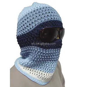 2023 fashion knit face ski mask passamontagna felpa con cappuccio custom thin beanie mask one hole crochet ski maskss per uomo donna