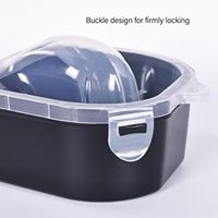 Bol de trempage des ongles en plastique double couche pour usage professionnel en salon, avec un nouveau design pour la manucure et les soins de la peau