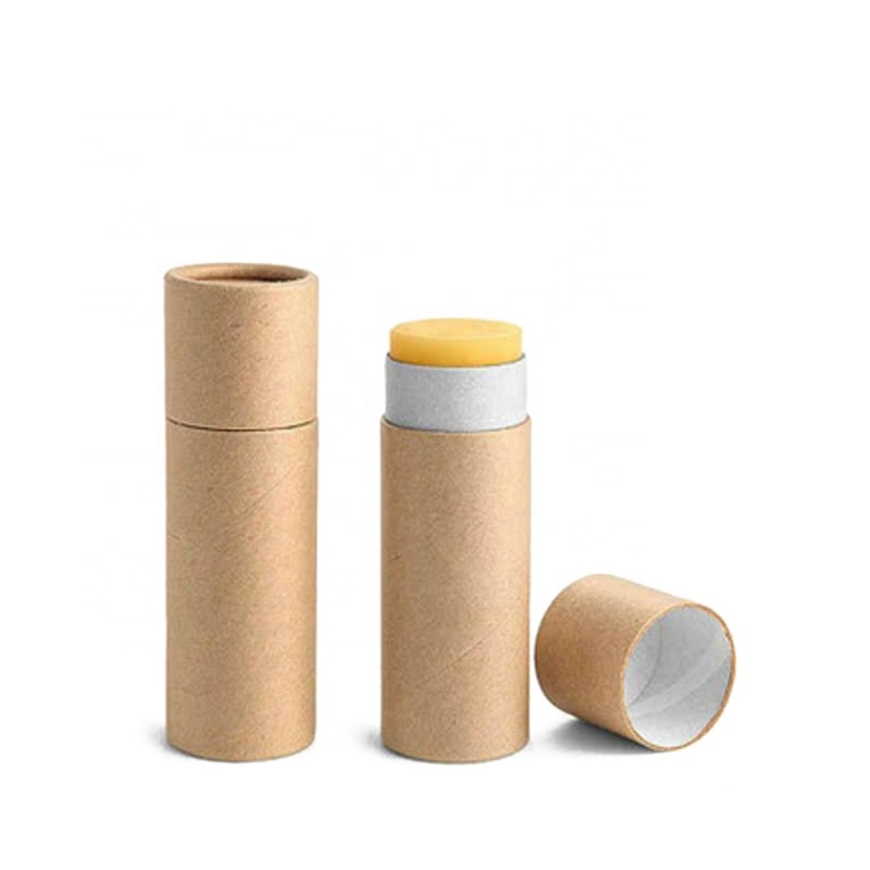 biodegradable paper tube packaging deodorant lip balm tubes stick solid perfume 7 g o.3 oz 14 g 0.5 oz