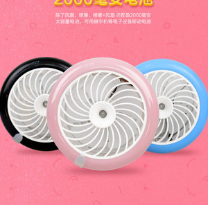 CE RoHS ventilador de nebulización/<span class=keywords><strong>Amazon</strong></span> superventas fantasía USB ventiladores eléctricos con agua pulverizada - Product Image 4