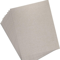 Carton gris 100% pâte recyclée, haute rigidité, écologique, pour boîte pliable et conception de structure d'emballage