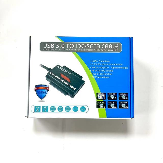External Parallel Serial Port SATA to USB 3.0 2.5/.35-inch IDE Hard Drive Adapter Cable