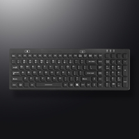 Clavier médical en silicone rétroéclairé avec pavé numérique, certifié CE/FCC, étanche IP68, interface USB, taille standard, pour hôpital