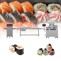 Machine automatique à faire des onigiri, nigiri, rouleaux de sushi et maki, 220V, nouvelle ligne de production haute capacité en acier inoxydable