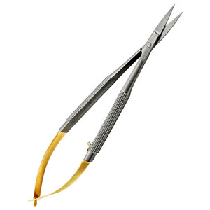 Micro-ciseaux courbes, instrument chirurgical, acier inoxydable, outil médical réutilisable, instruments ophtalmiques chirurgicaux, micro-ciseaux - Product Image 3