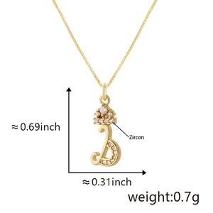 Vente en gros de produits explosifs de haute qualité Tempérament 26 lettres anglaises minuscules amour collier pendentif - Product Image 6