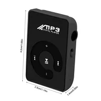Lecteur MP3 USB portable mini à clip Clé C, Walkman en métal durable, lecteur multimédia musical, son HiFi, prend en charge les cartes Micro SD TF pour