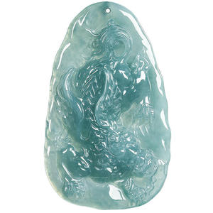 Colgante de Jadeíta Natural Azul Agua Pi Xiu, Bestia Mítica, Estilo Chino, Diseño Original, Regalo con Certificado de Tasación PX21 - Product Image 5