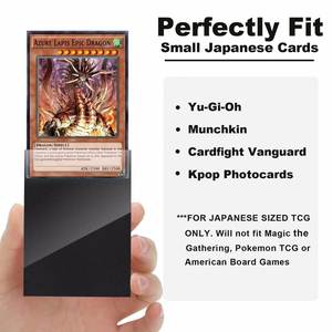 Porte-cartes en cuir PU de qualité supérieure, 7 pouces, impression par transfert thermique, étui de protection noir pour cartes de jeu TCG - Product Image 3