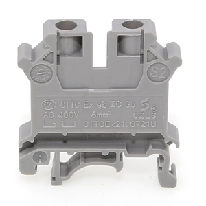 UK-6N 0.2-6mm ² vít loại không dễ cháy <span class=keywords><strong>Din</strong></span> <span class=keywords><strong>Rail</strong></span> khối thiết bị đầu cuối dây nối RoHS - Product Image 4